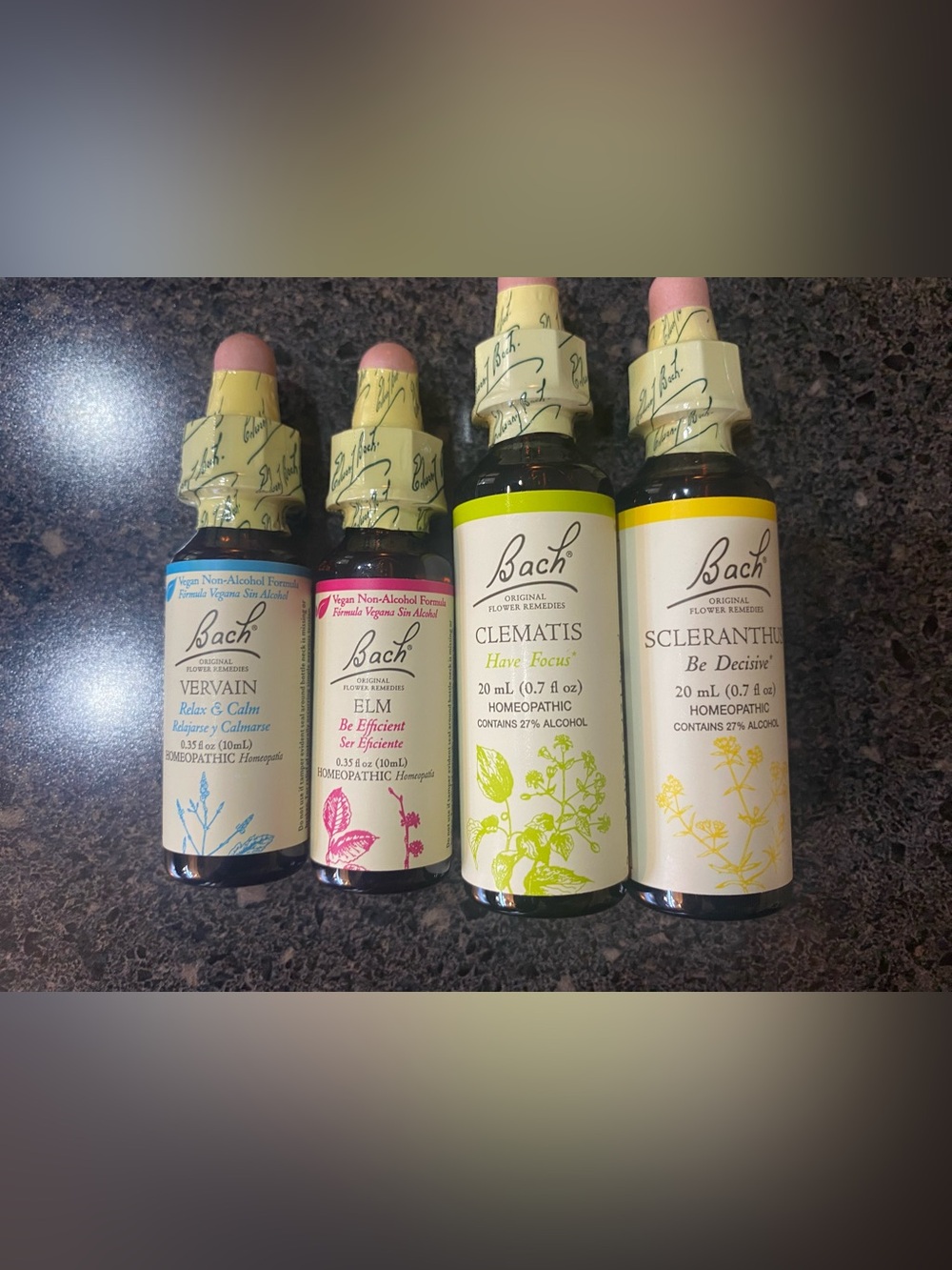 Bach Original Flower Remedies Set of 4 New Sealed